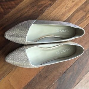ALDO Musigliano Rhinestone Studded Flats Size 11